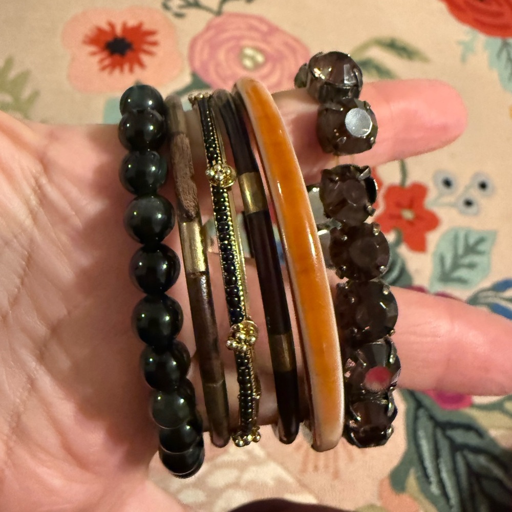 Set of‎ Multicolor Bangles and Bracelets